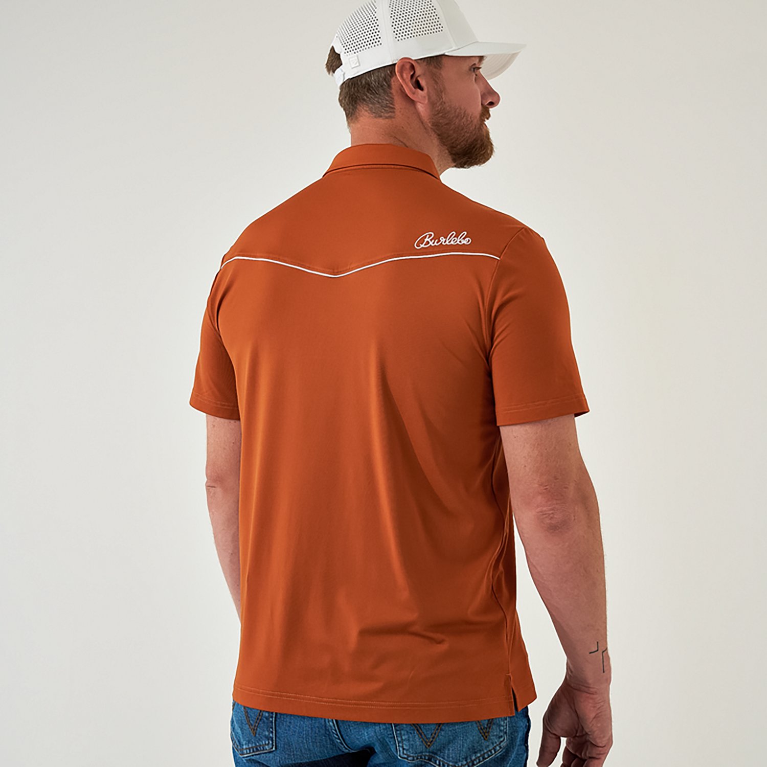 Burlebo Men's Peal Snap Performance Short Sleeve Polo Shirt - view number 3