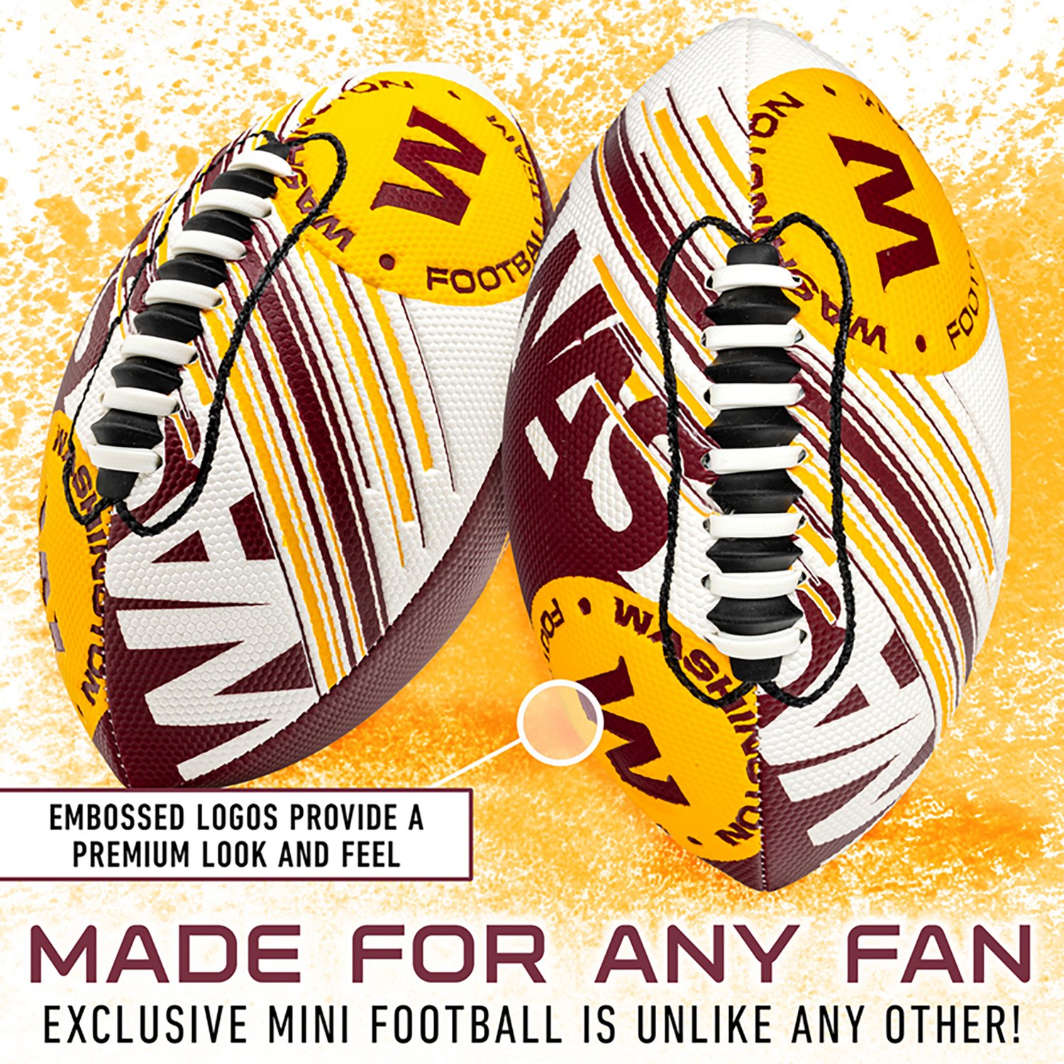 Franklin Washington Commanders SPACELACE Youth Football - view number 3