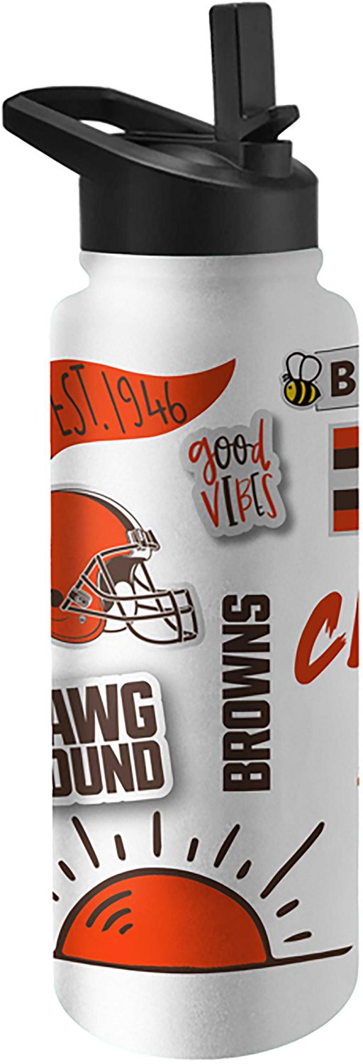 Logo Brands Cleveland Browns Native Quencher 34 oz. Water Bottle