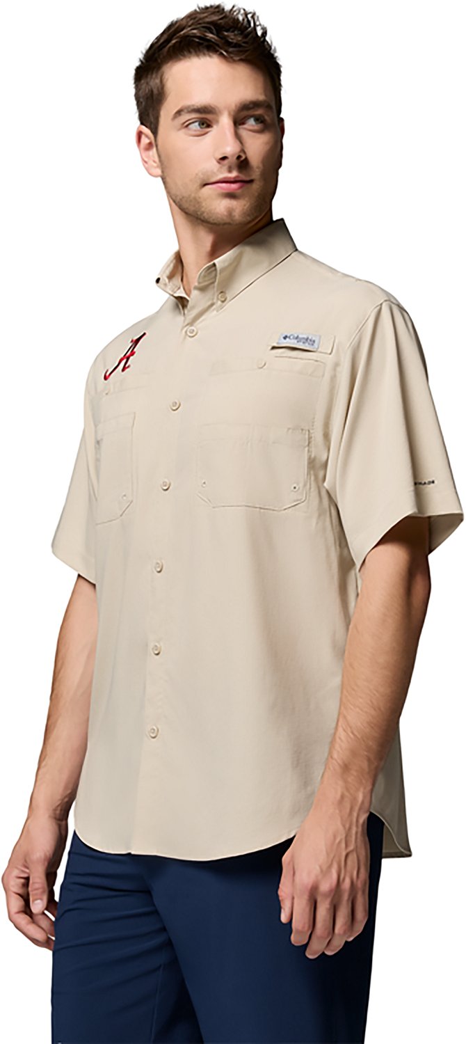 Columbia Sportswear Men's Alabama Crimson Tide Collegiate PFG Tamiami Short Sleeve Shirt - view number 2