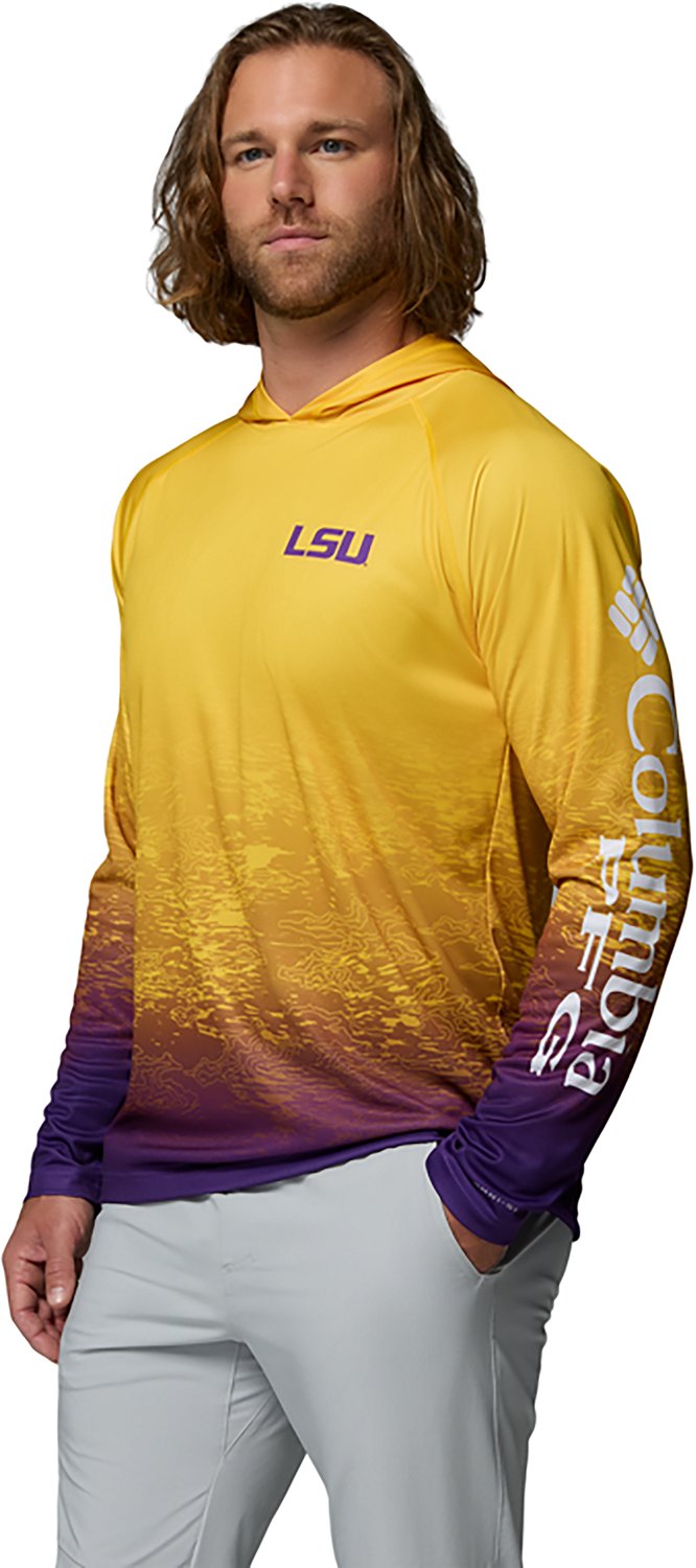 Columbia Sportswear Men's LSU Tigers Collegiate PFG Super Terminal Tackle Hoodie - view number 2