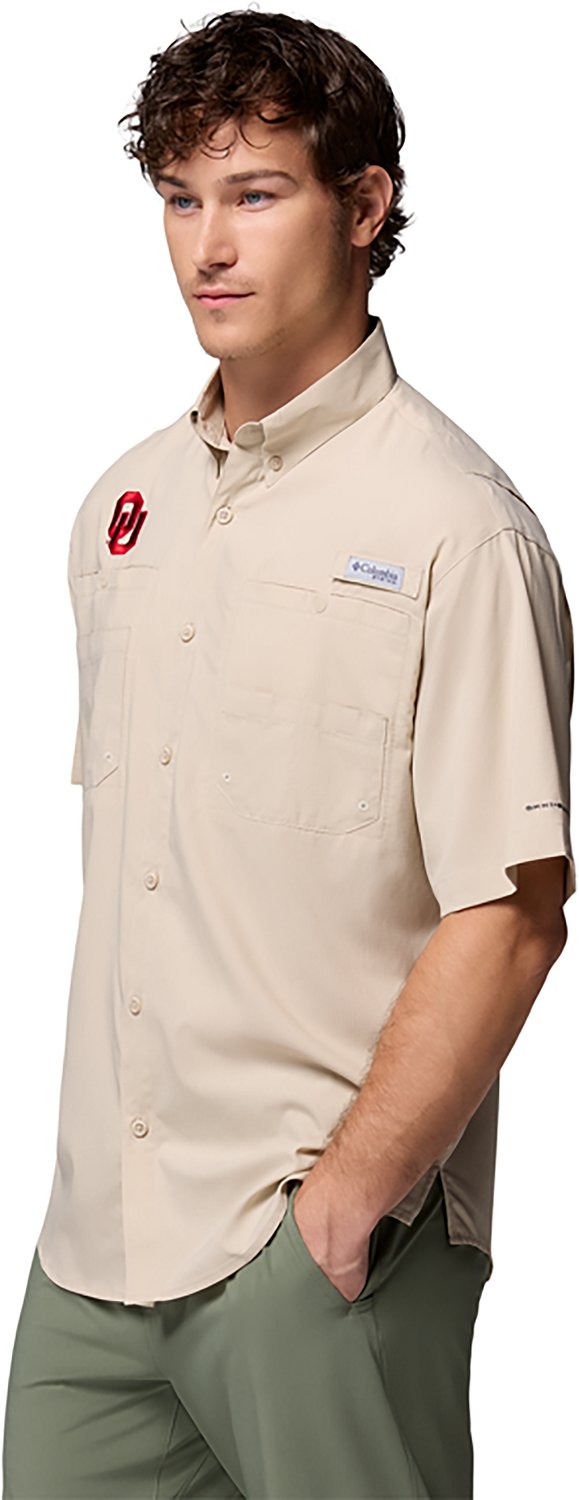 Columbia Sportswear Men's Oklahoma Sooners Collegiate PFG Tamiami Short Sleeve Shirt - view number 2