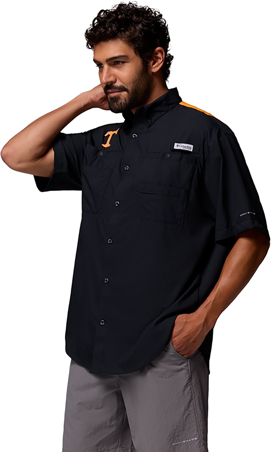 Columbia Sportswear Men's University of Tennessee CLG Tamiami Colorblock Button-Up Shirt - view number 2