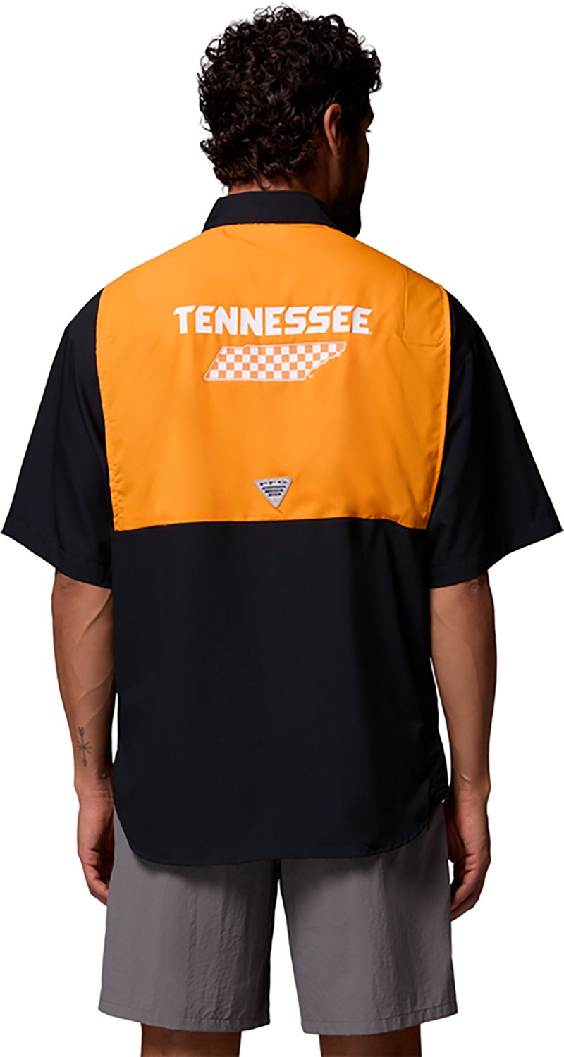Columbia Sportswear Men's University of Tennessee CLG Tamiami Colorblock Button-Up Shirt - view number 3