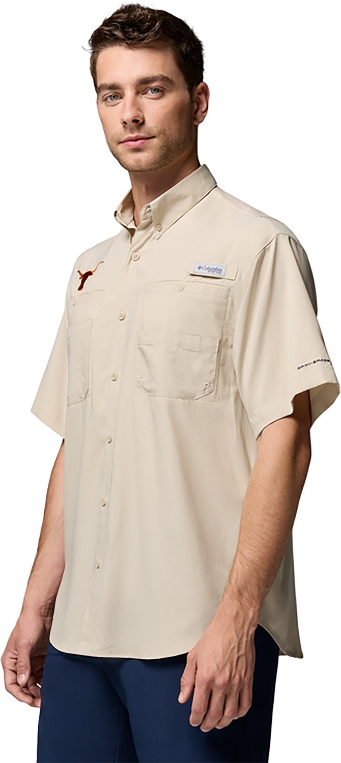 Columbia Sportswear Men's Texas Longhorns Collegiate PFG Tamiami Short Sleeve Shirt - view number 2