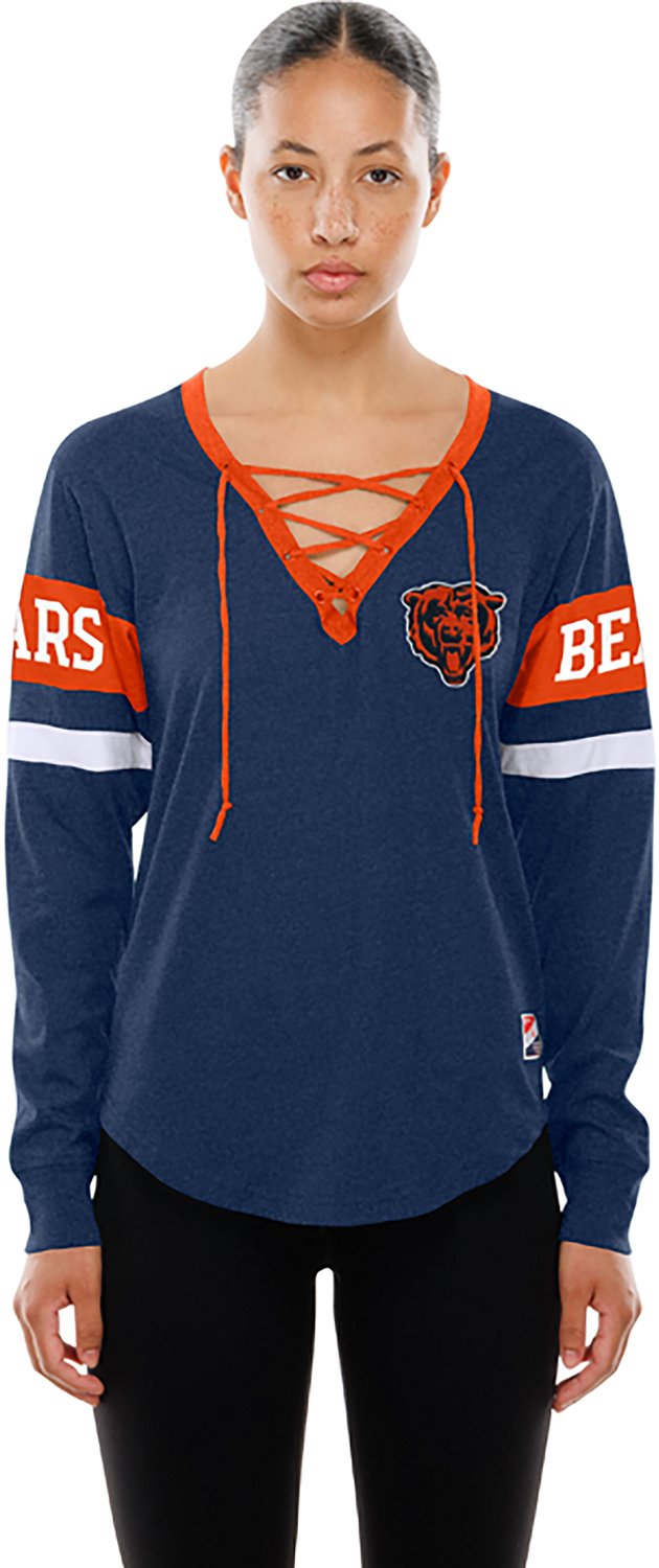 New Era Women's Bears Lace Up Long Sleeve T-shirt