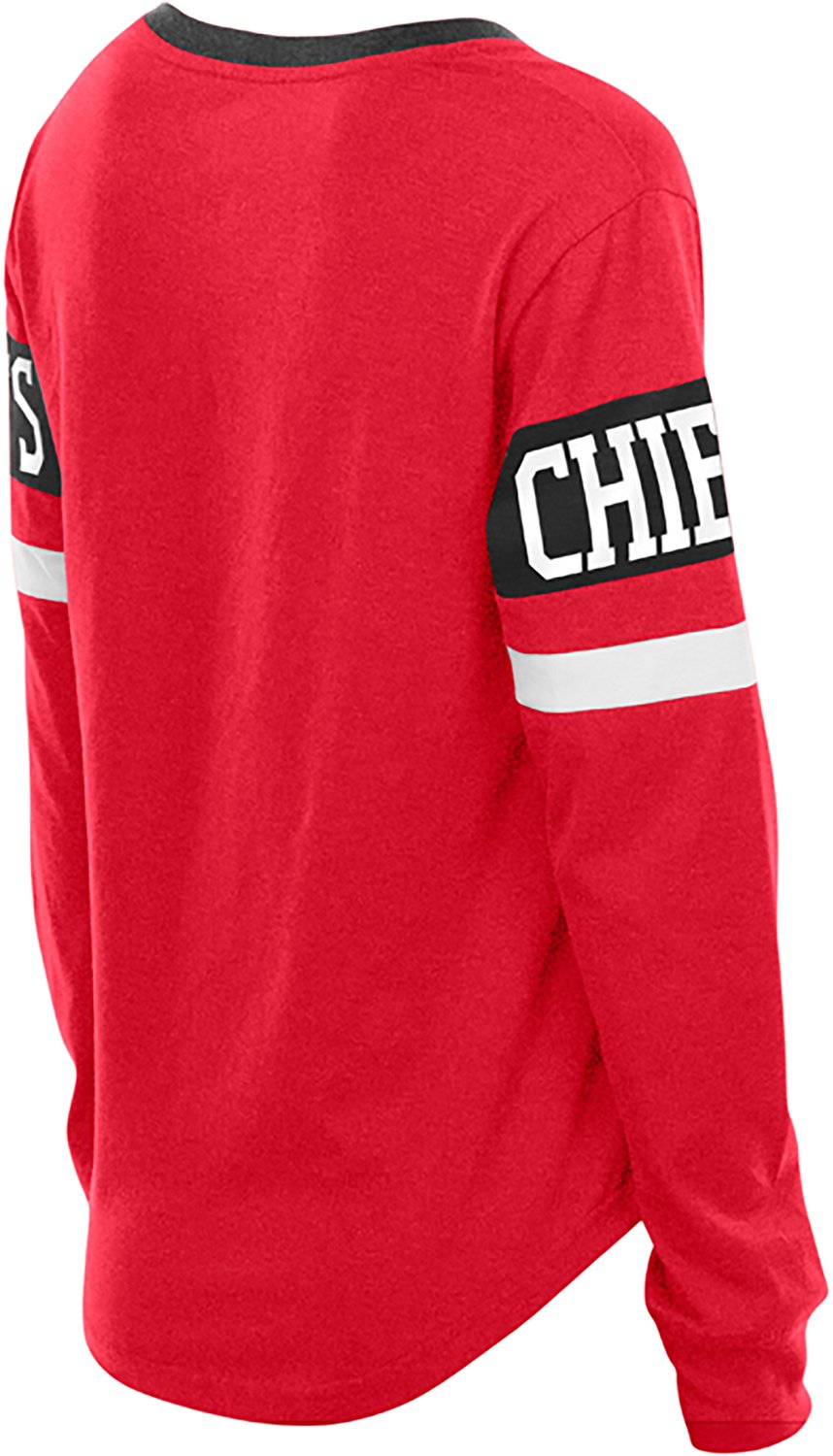 New Era Women's Kansas City Chiefs Lace Up Long Sleeve Graphic T-shirt - view number 2