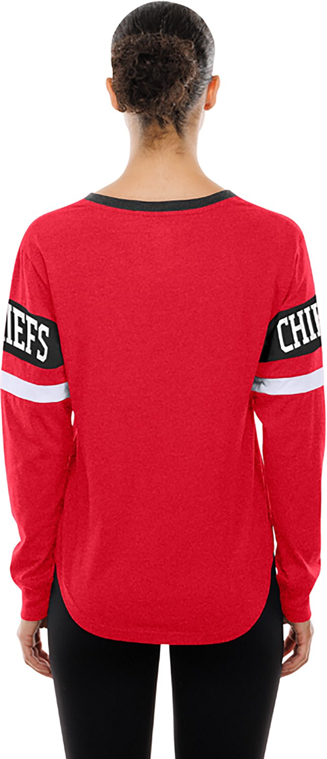 New Era Women's Kansas City Chiefs Lace Up Long Sleeve Graphic T-shirt - view number 4