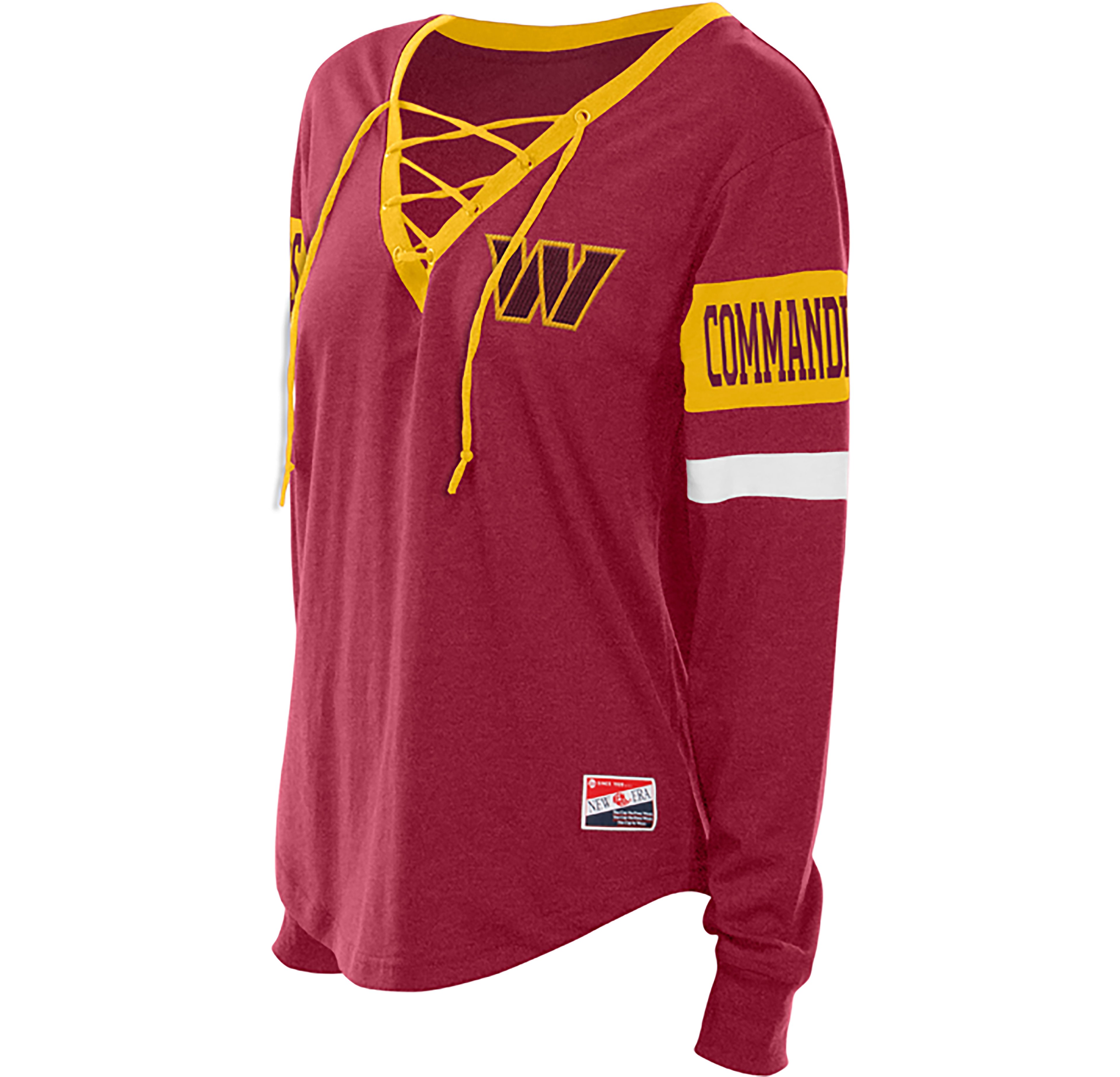New Era Women's Commanders Lace Up Long Sleeve T-shirt