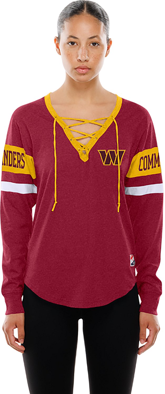 New Era Women's Commanders Lace Up Long Sleeve T-shirt - view number 3