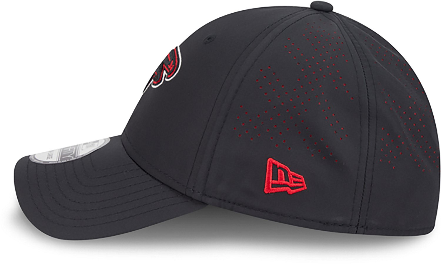 New Era Men's Falcons Night Black 39THIRTY Cap - view number 4