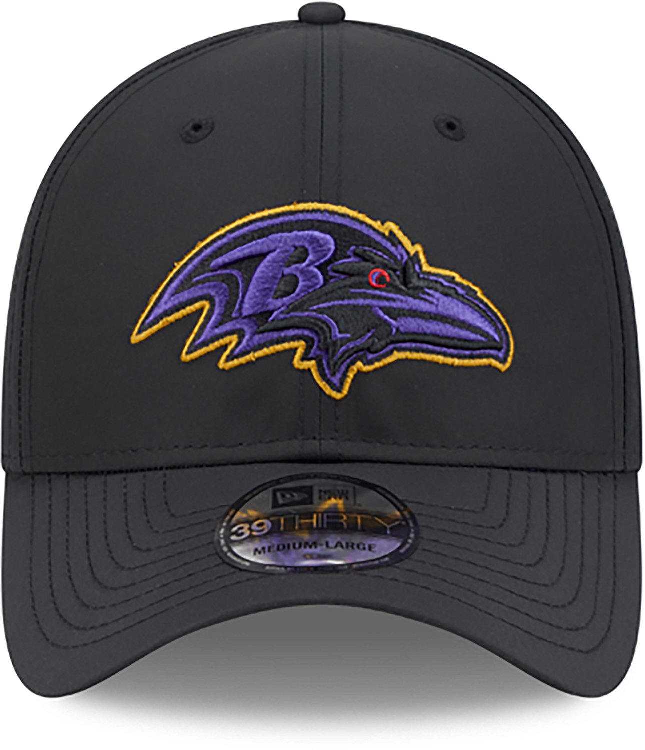 New Era Men's Ravens Night Black 39THIRTY Cap - view number 2
