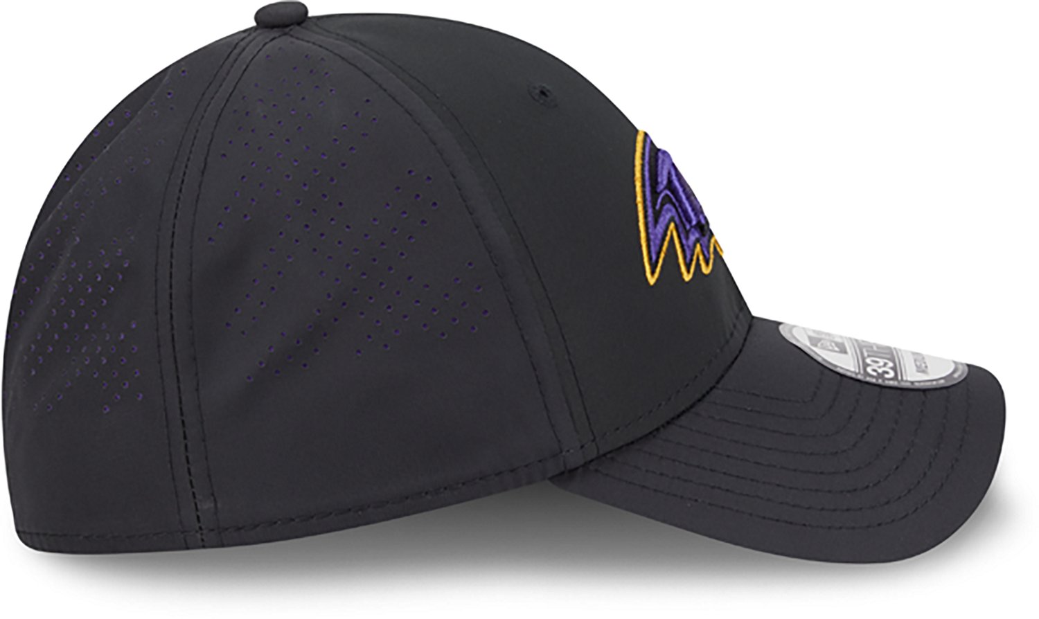 New Era Men's Ravens Night Black 39THIRTY Cap - view number 5