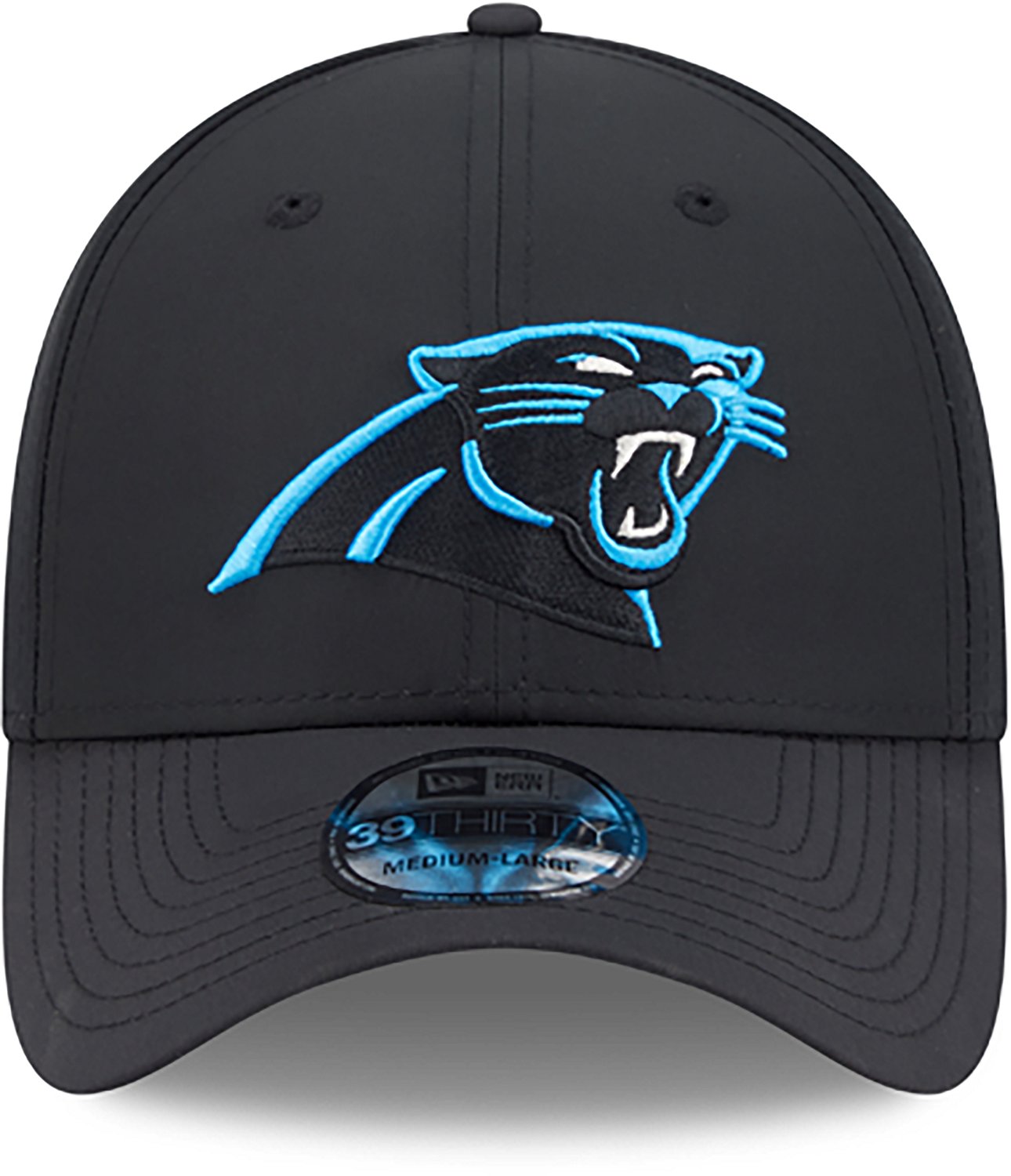 New Era Men's Panthers Night Black 39THIRTY Cap - view number 2