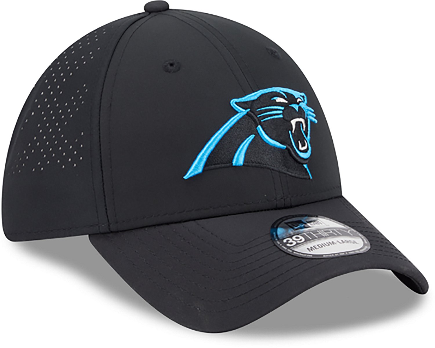 New Era Men's Panthers Night Black 39THIRTY Cap - view number 3