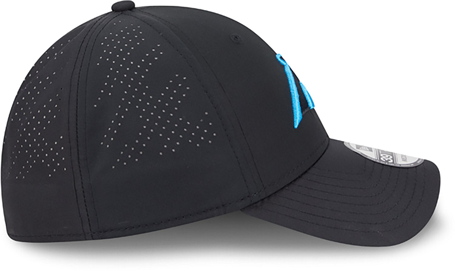 New Era Men's Panthers Night Black 39THIRTY Cap - view number 5