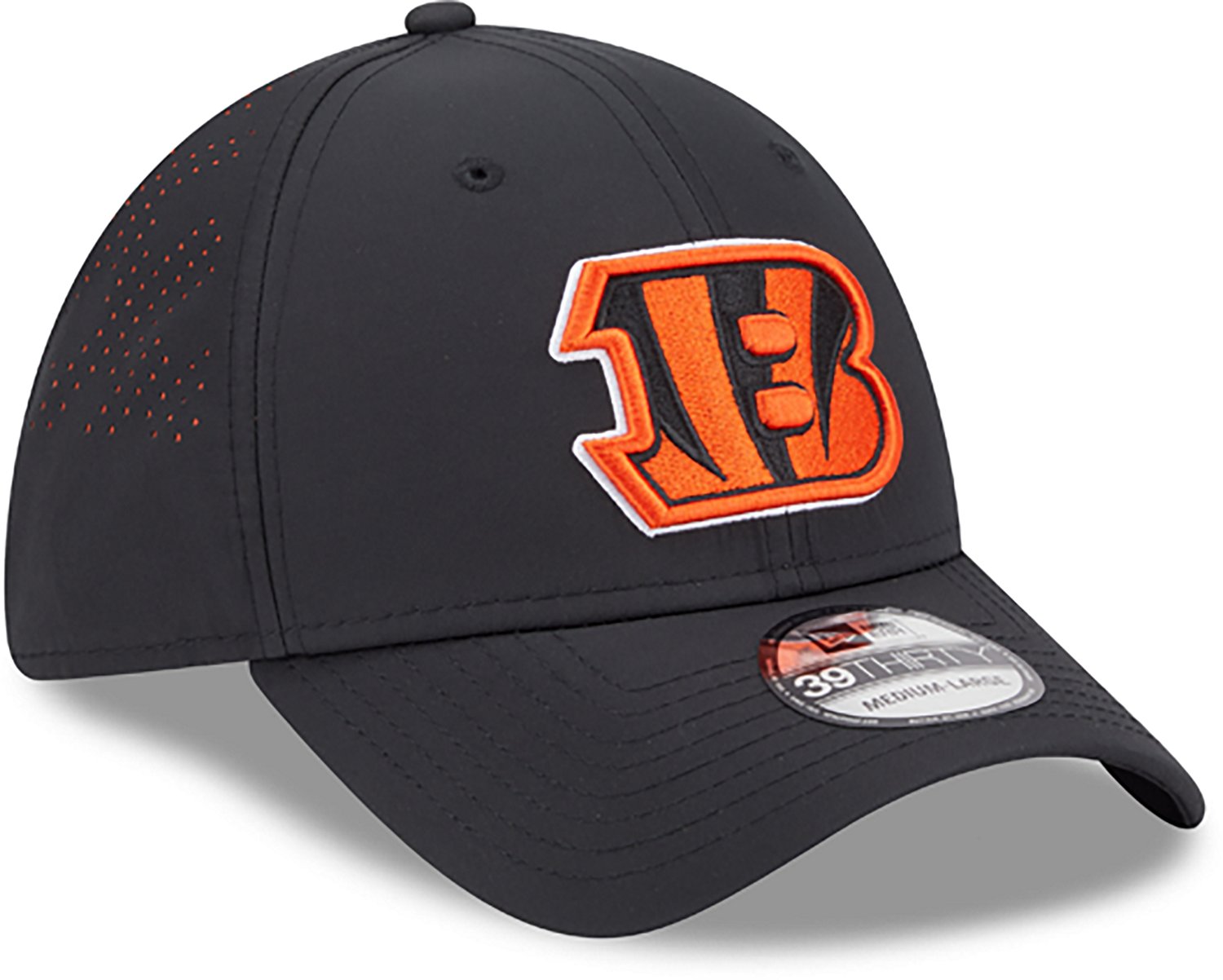 New Era Men's Bengals Night Black 39THIRTY Cap - view number 3