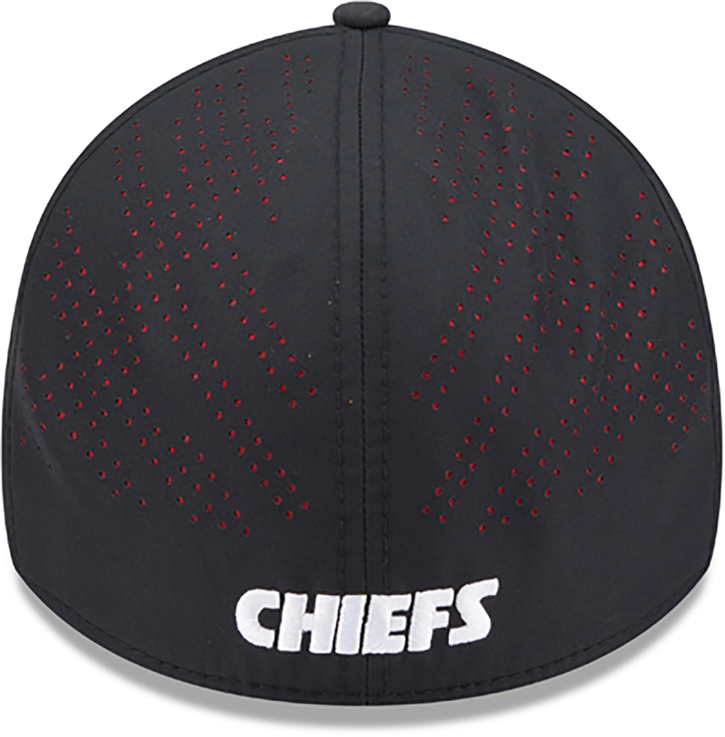 New Era Men's Kansas City Chiefs Night Black 39THIRTY Cap                                                                        - view number 6