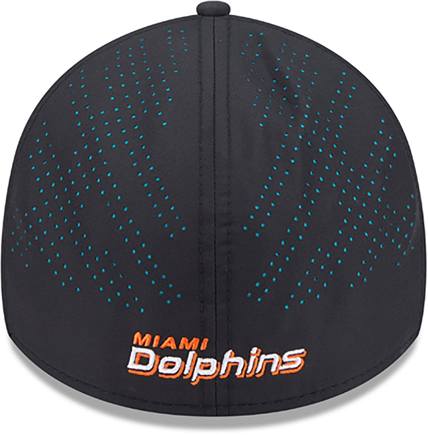 New Era Men's Dolphins Night Black 39THIRTY Cap - view number 6