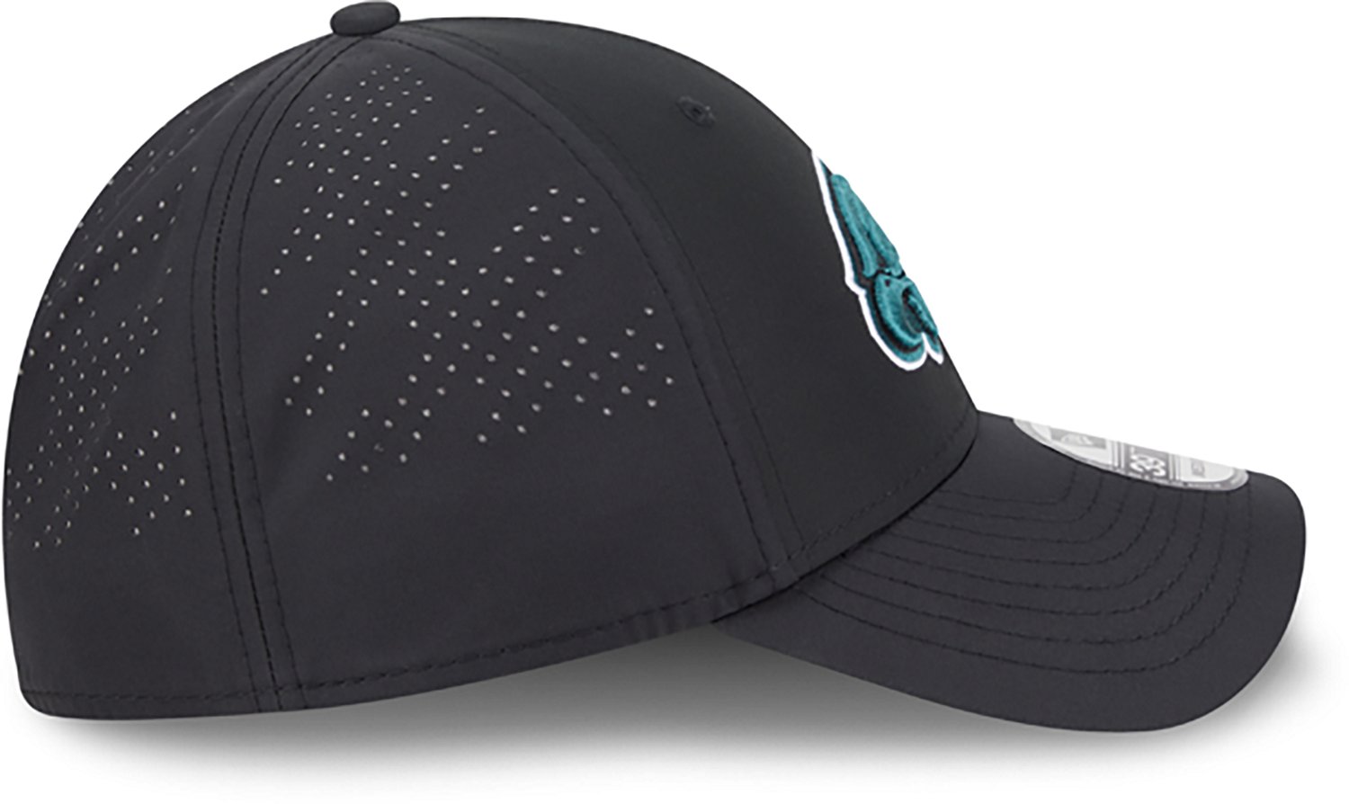 New Era Men's Eagles Night Black 39THIRTY Cap - view number 5