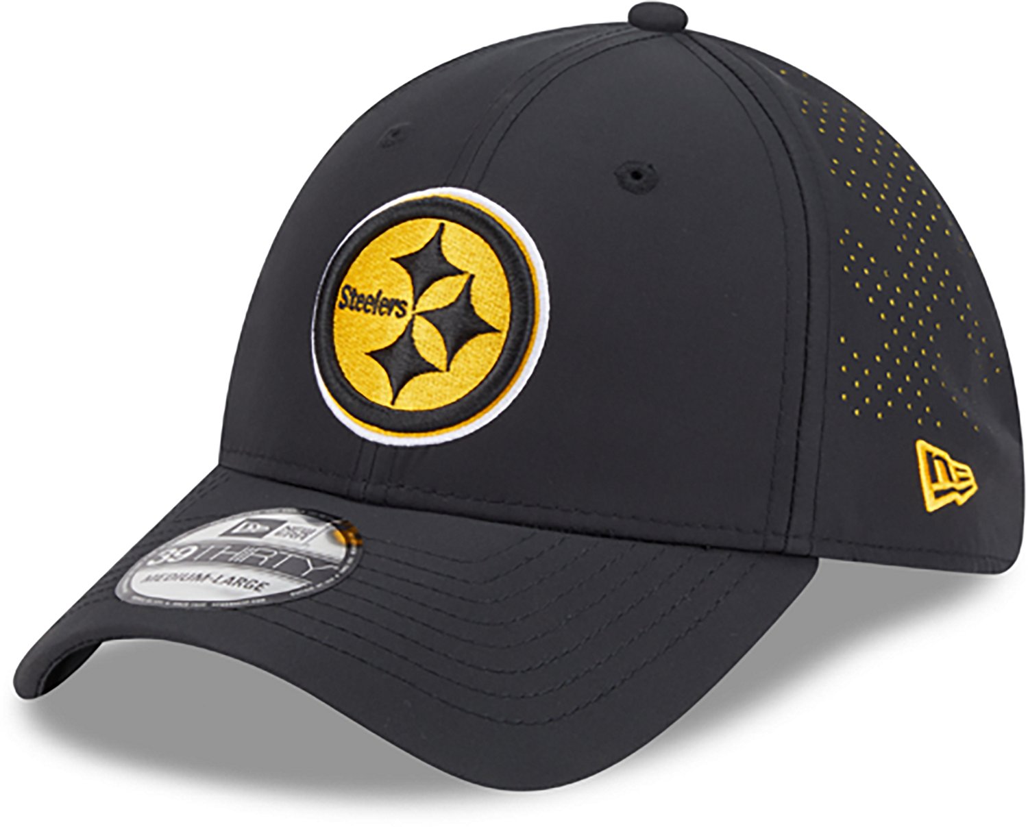 New Era Men's Steelers Night Black 39THIRTY Cap