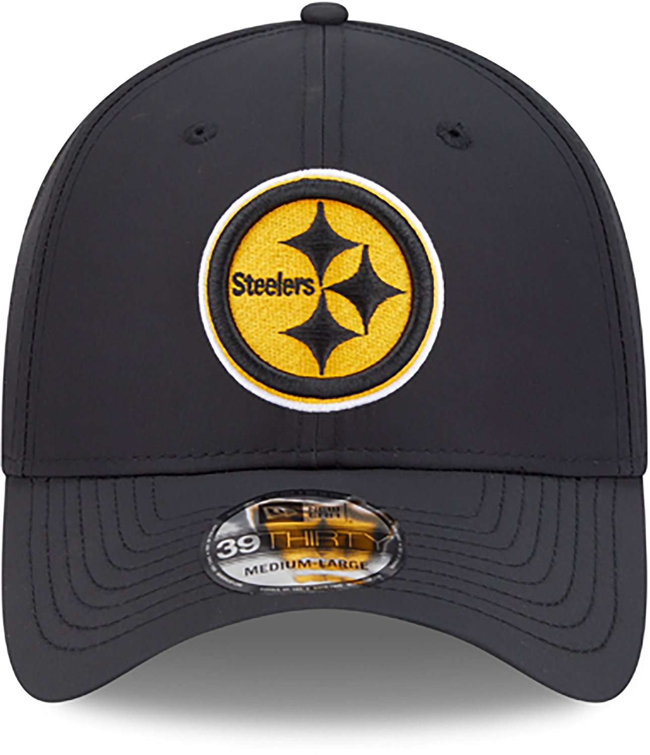New Era Men's Steelers Night Black 39THIRTY Cap - view number 2