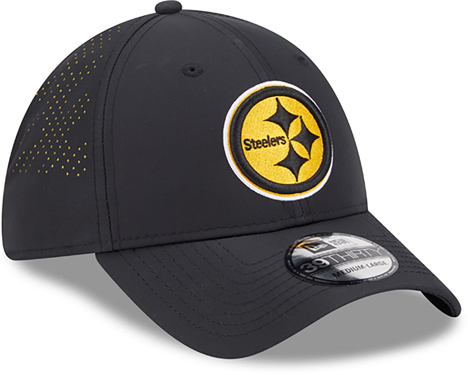 New Era Men's Steelers Night Black 39THIRTY Cap