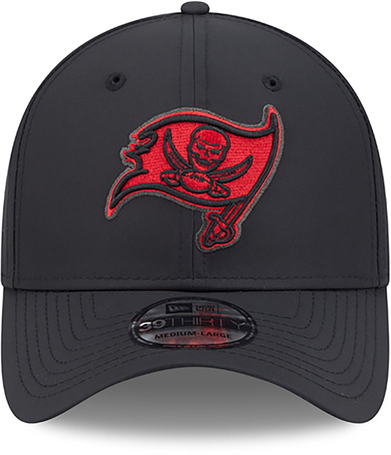New Era Men's Buccaneers Night Black 39THIRTY Cap - view number 2