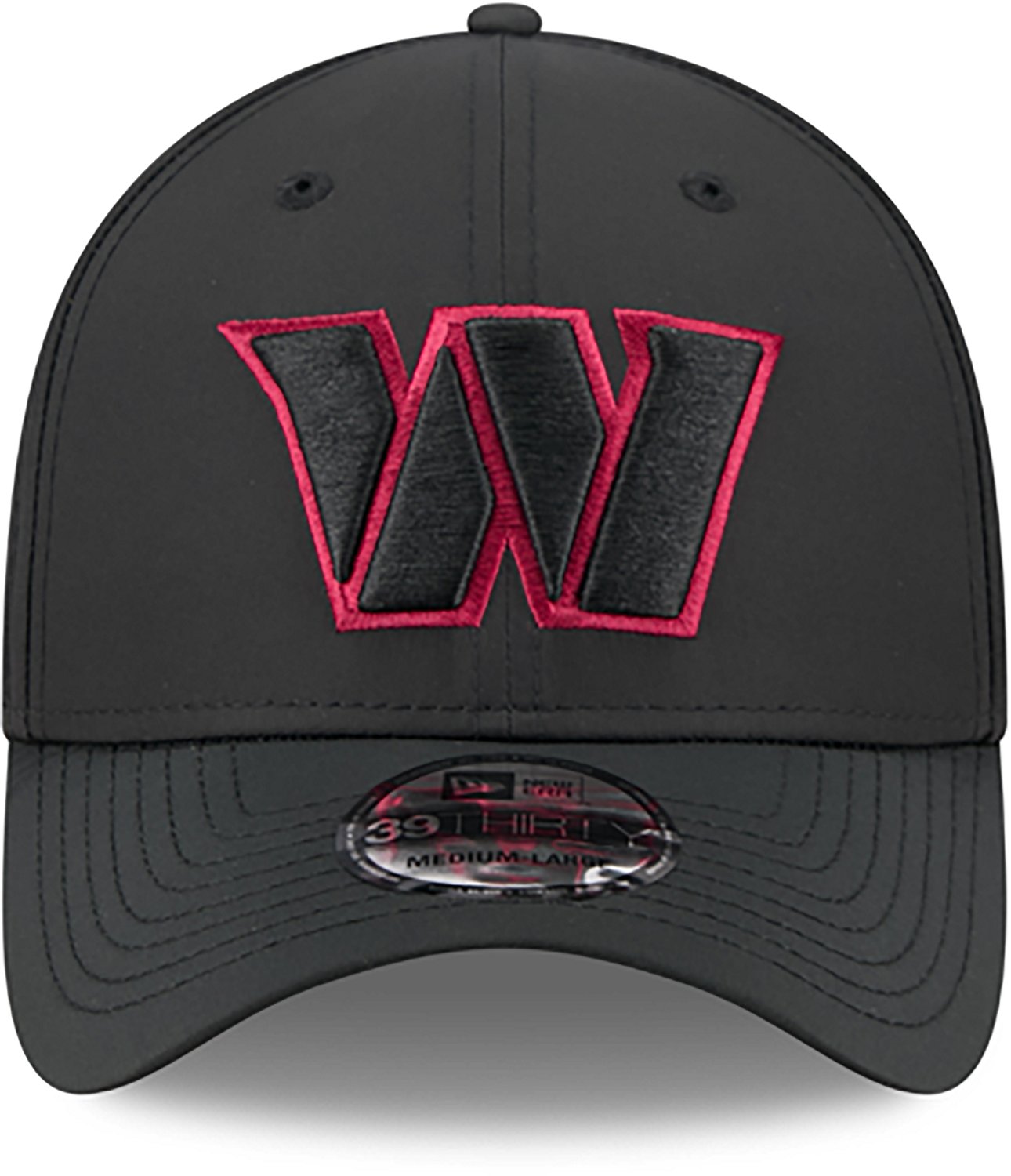 New Era Men's Commanders Night Black 39THIRTY Cap - view number 2