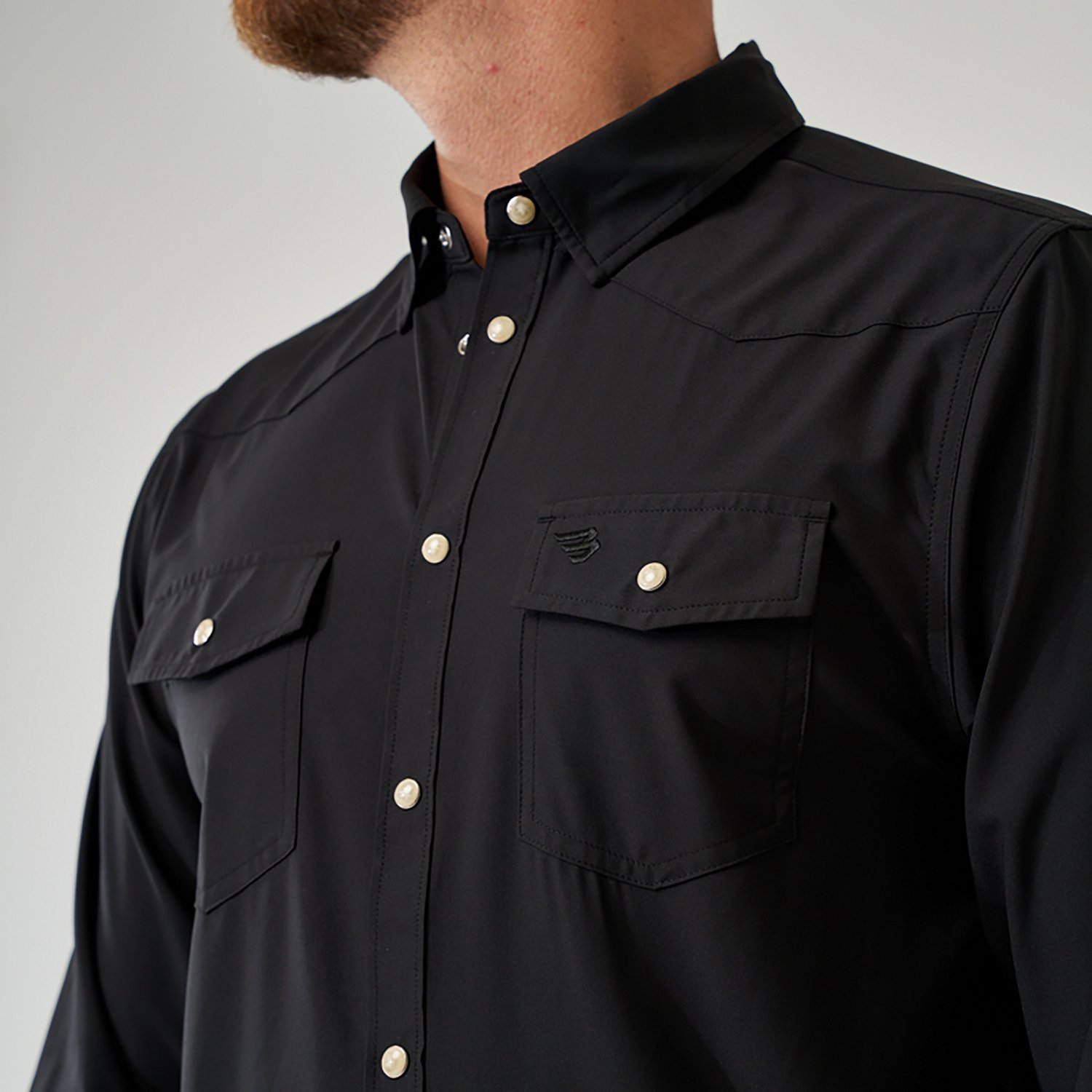 BURLEBO Men's Long Sleeve Performance Western Shirt - view number 2