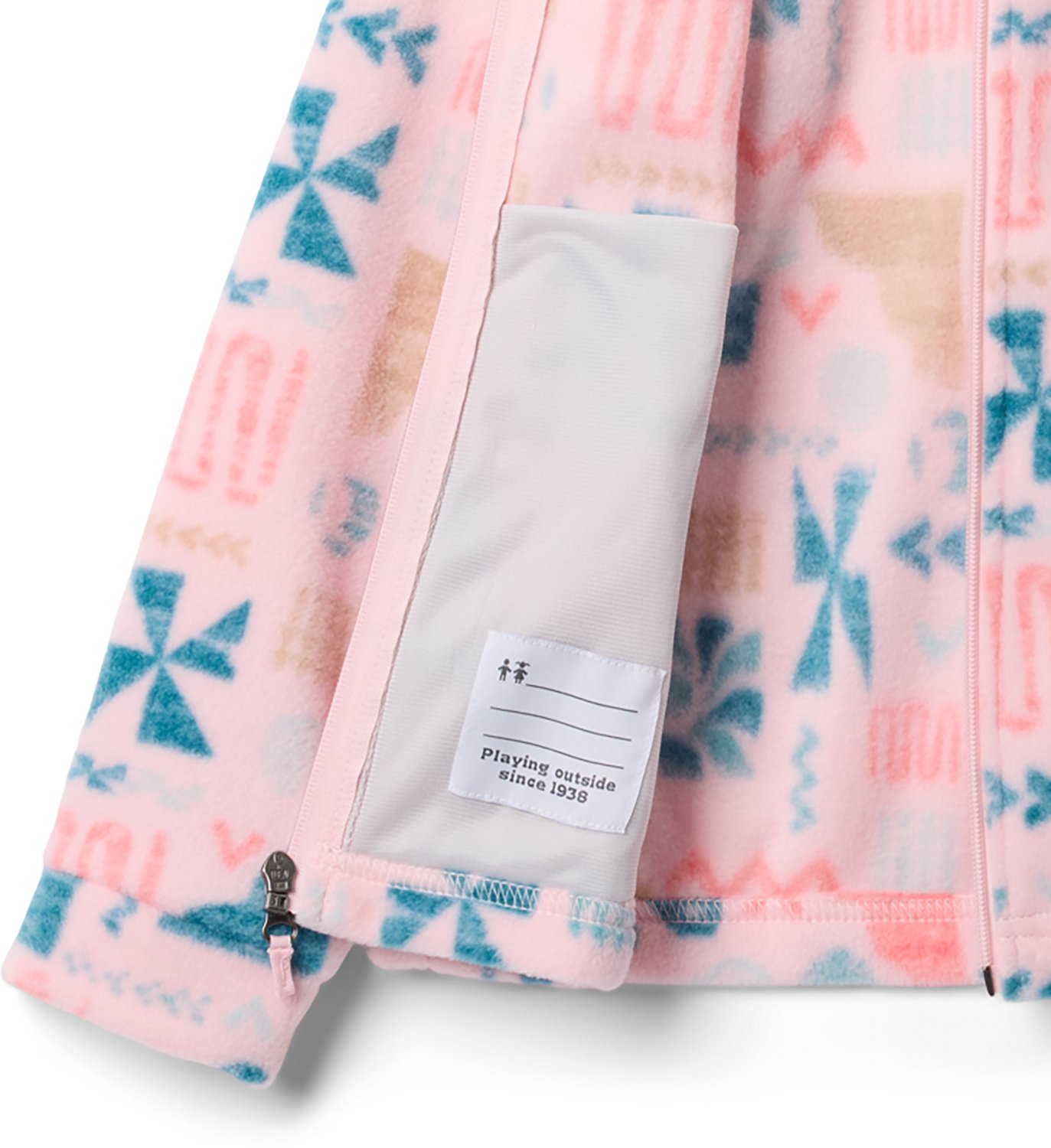 Columbia Sportswear Girls' Benton Springs II Printed Long Sleeve Fleece Jacket - view number 3