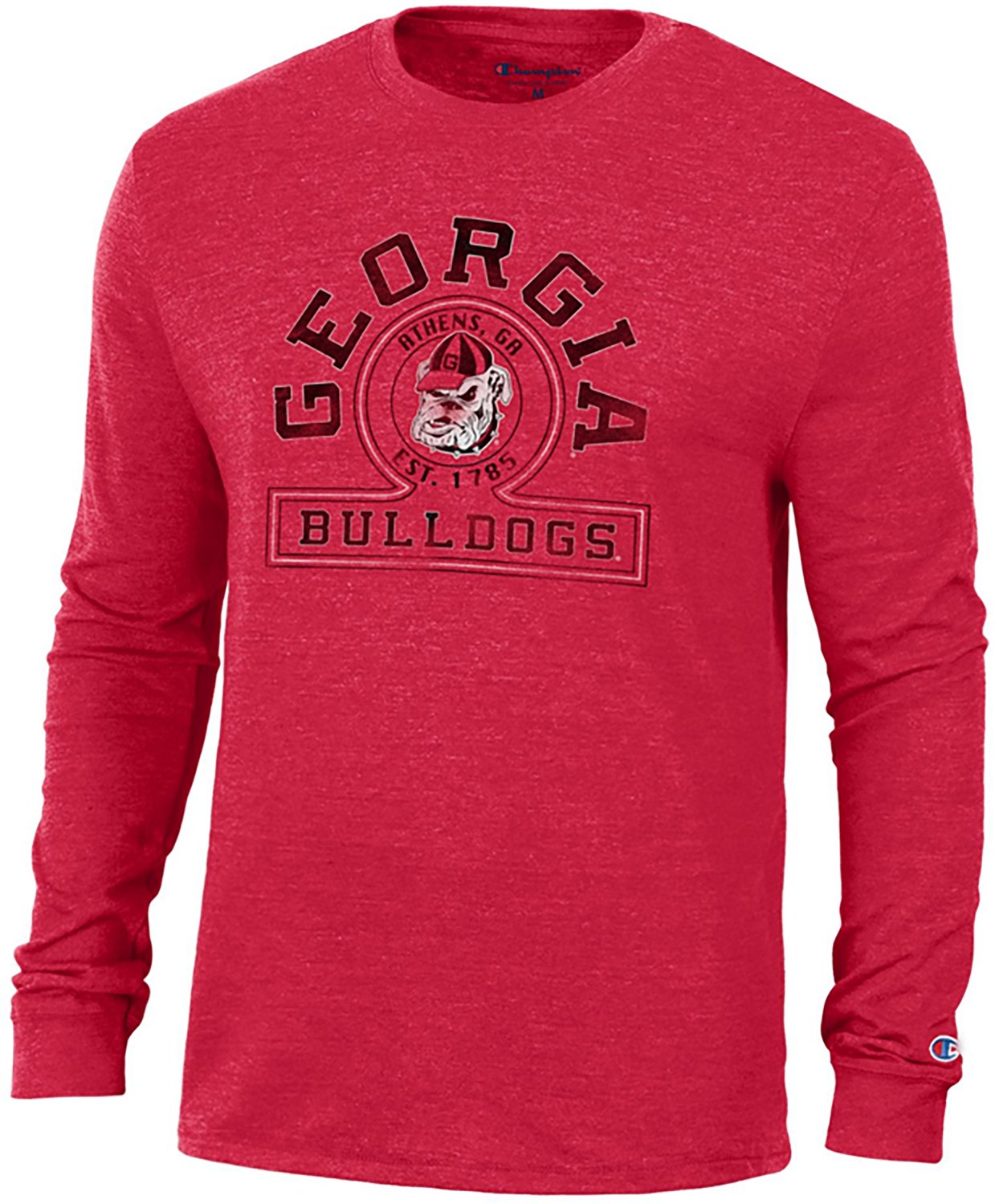 Champion Men's Georgia School Arch Triumph Long Sleeve T-shirt