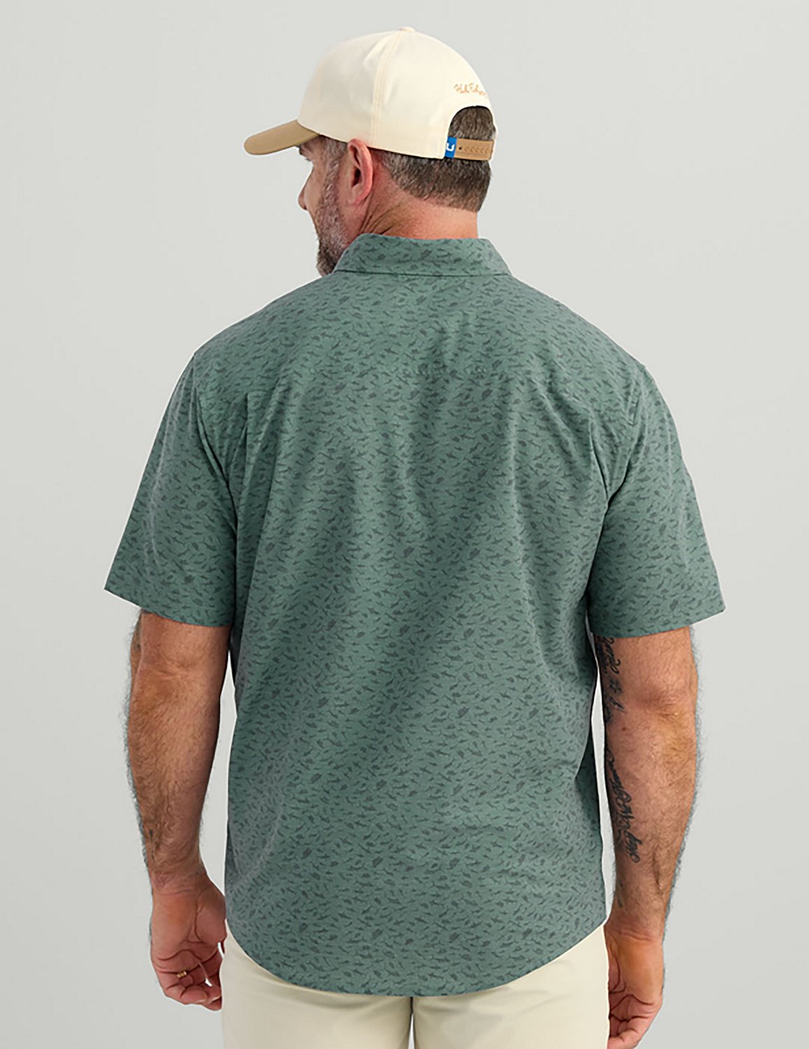 Huk Men's Kona Desert Rose Short Sleeve Shirt - view number 2