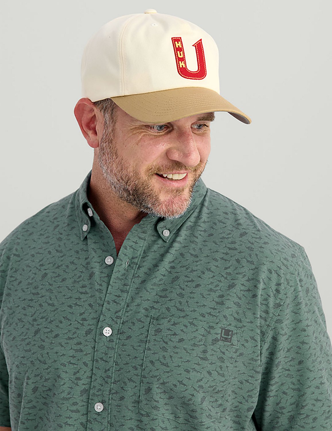 Huk Men's Kona Desert Rose Short Sleeve Shirt - view number 3