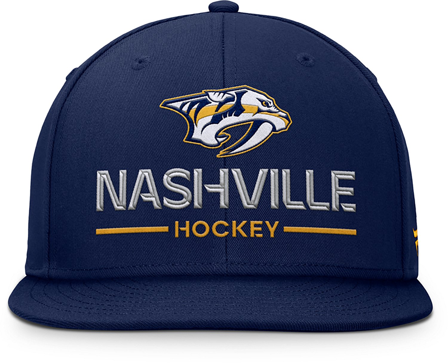 Fanatics Men's Predators Rink Flat Brim Structured Square Visor Adjustable Cap - view number 2