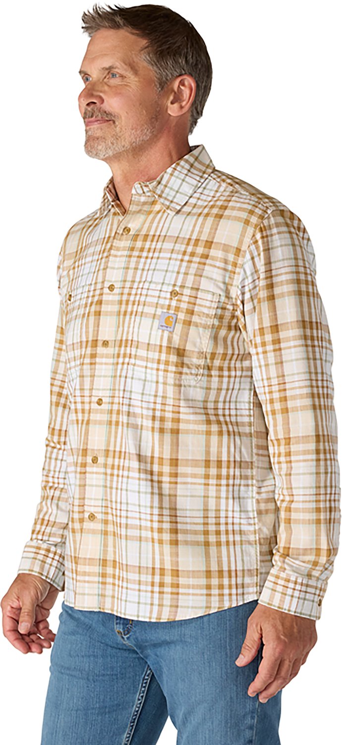 Carhartt Men's Rugged Flex™ Relaxed Fit Lightweight Flannel Long-Sleeve Plaid Shirt - view number 4