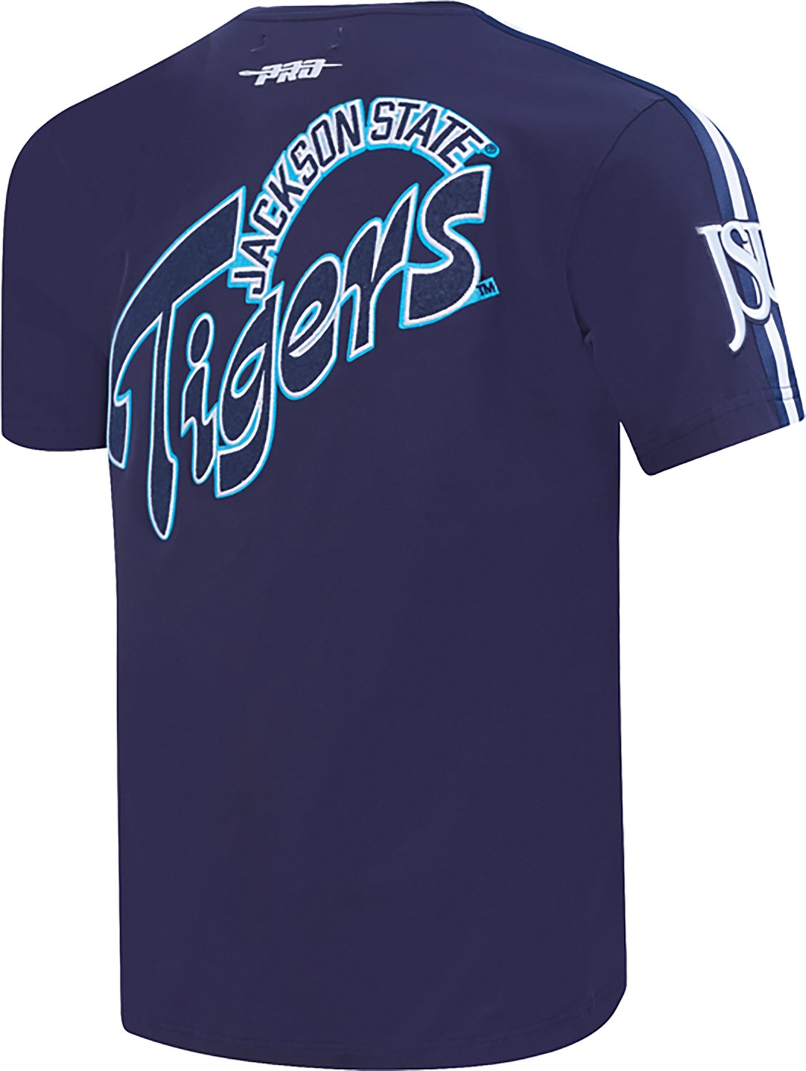 Pro Standard Men's Jackson State University Homecoming Striped Graphic T-shirt - view number 4