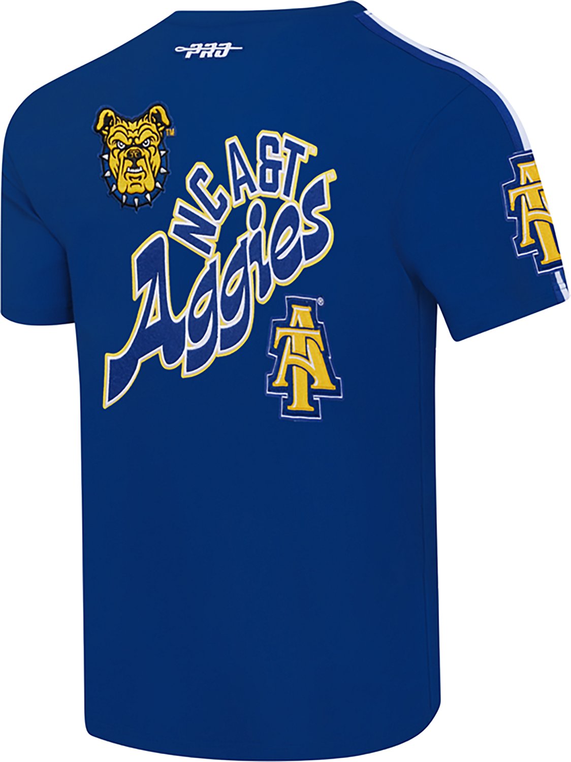 Pro Standard Men's North Carolina Agricultural and Technical State University Homecoming Striped Graphic T-shirt - view number 4