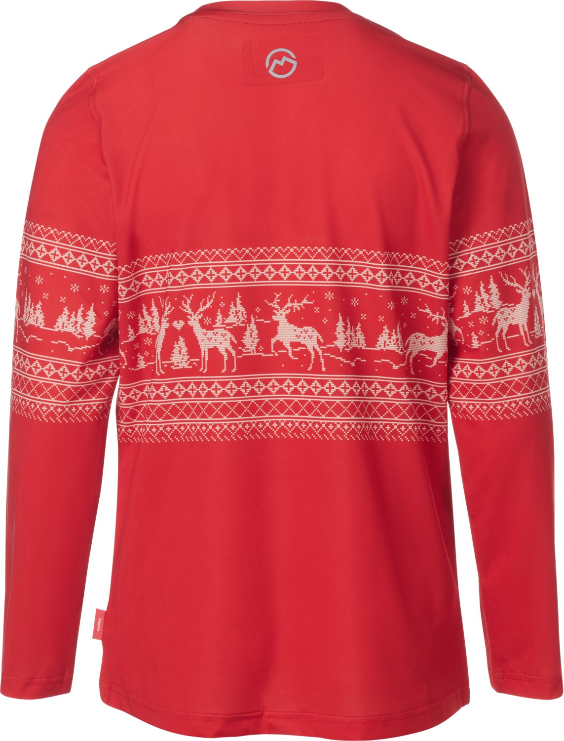 Magellan Outdoors Girls' Holiday Deer Scene GFX Crew Long Sleeve T-shirt - view number 3