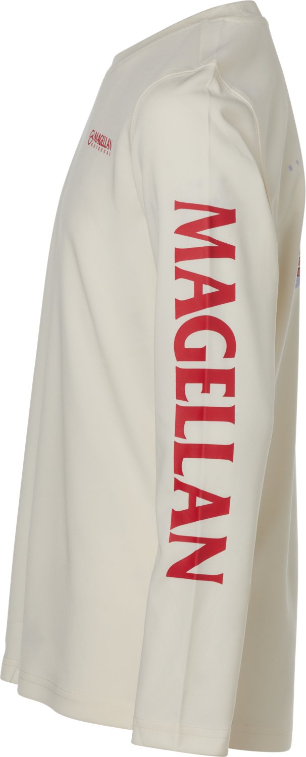 Magellan Outdoors Girls' Holiday Christmas Pup GFX Crew Long Sleeve T-shirt - view number 3