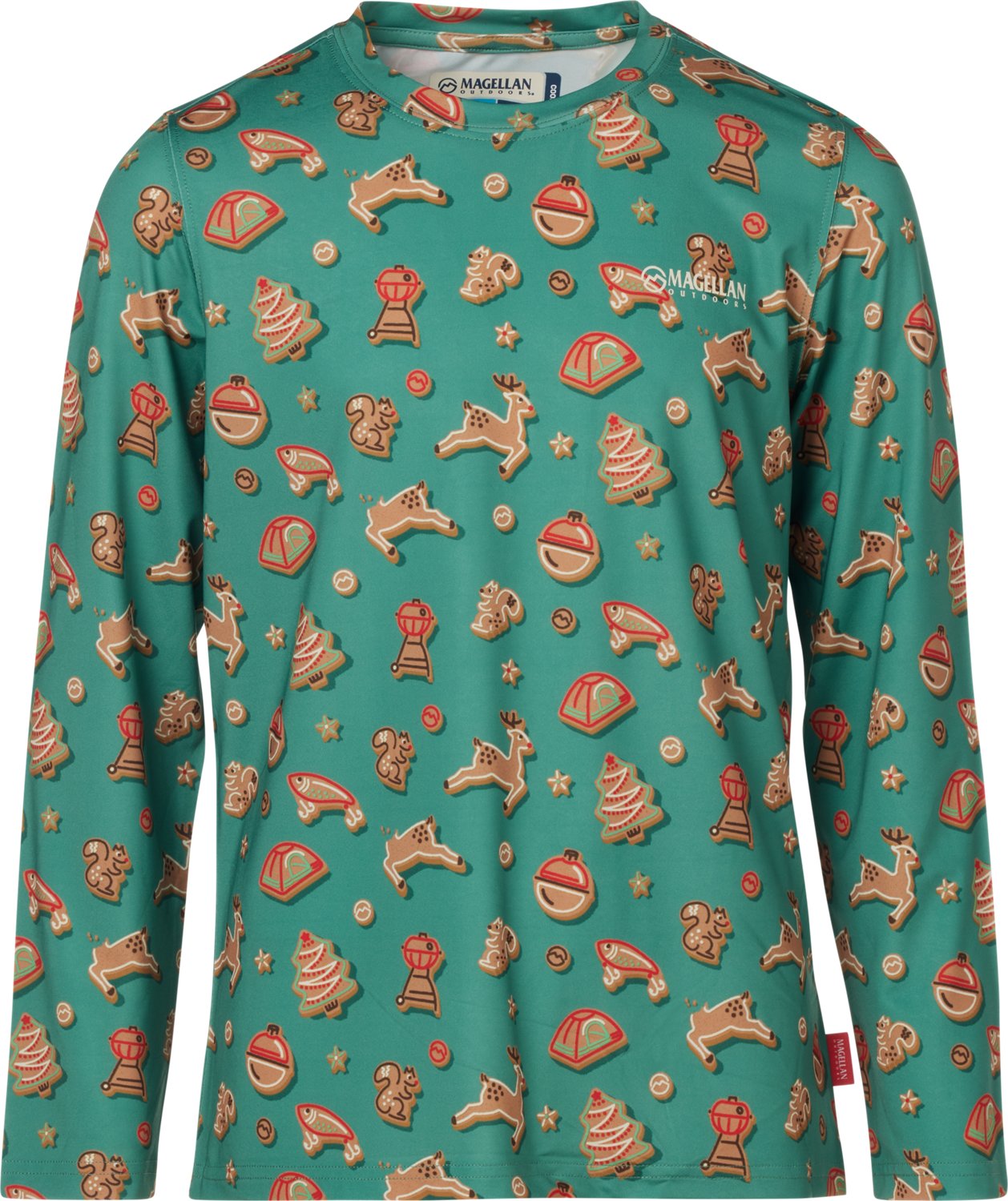 Magellan Outdoors Girls' Holiday Cookies GFX Crew Long Sleeve T-shirt - view number 2