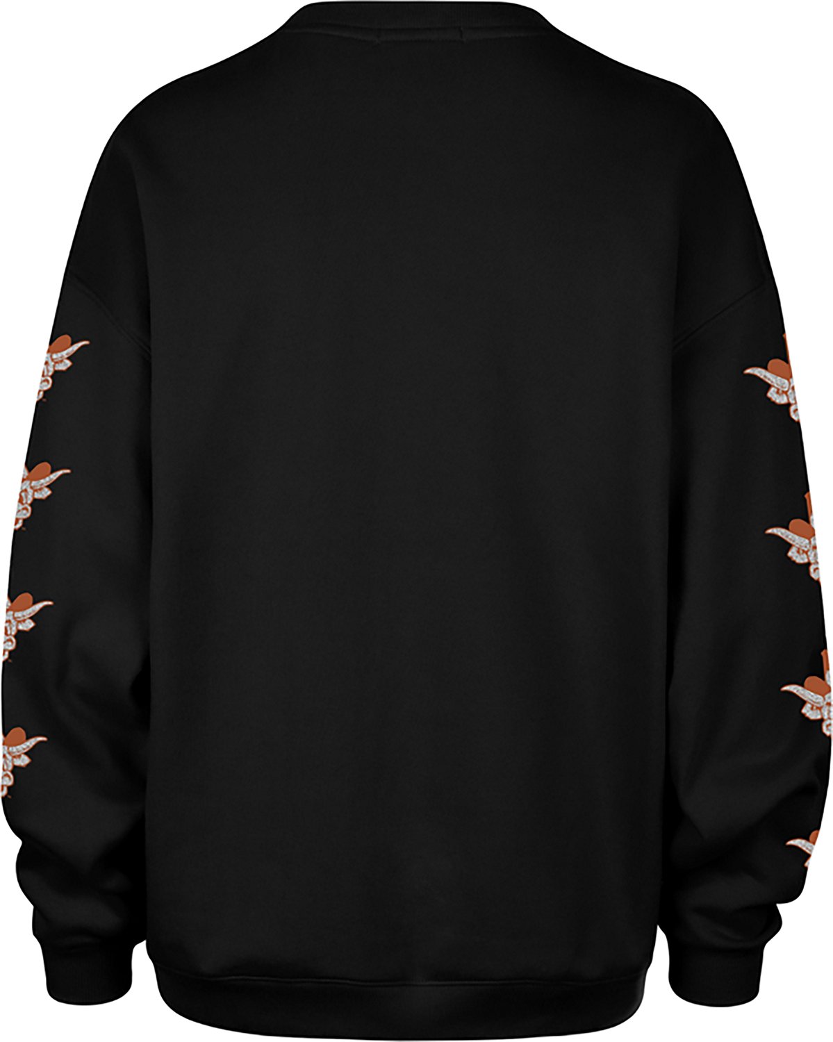47 Brands Women's University of Texas Longhorns Go Big Oversized Long Sleeve Crew Fleece - view number 2