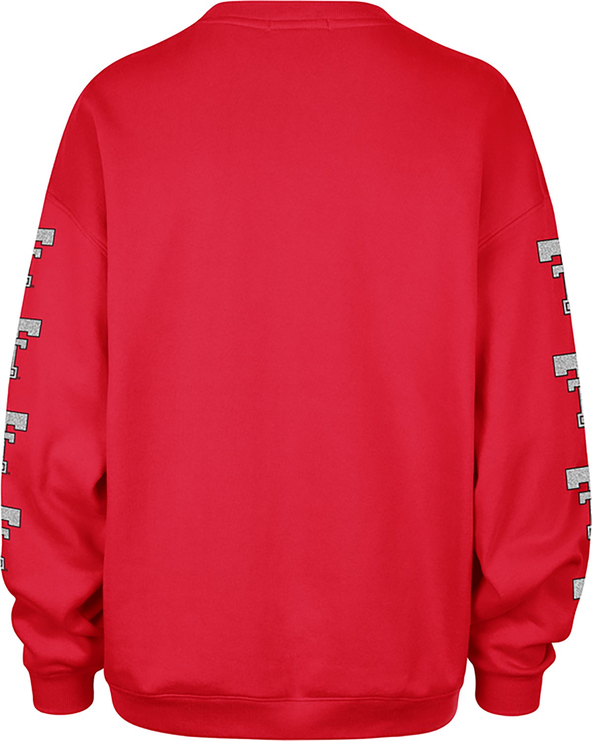 47 Brands Women's Texas Tech Red Raiders Go Big Oversized Long Sleeve Crew Fleece - view number 2