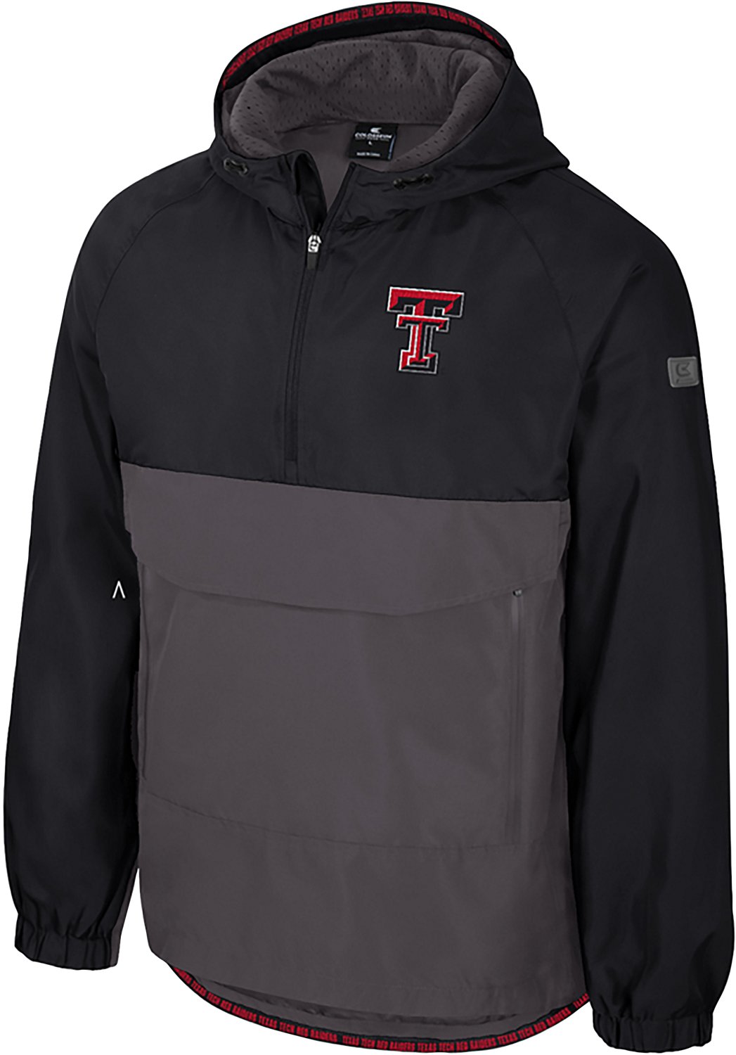 Colosseum Athletics Men's Texas Tech Gives Back 1/2 Zip Anorak Jacket