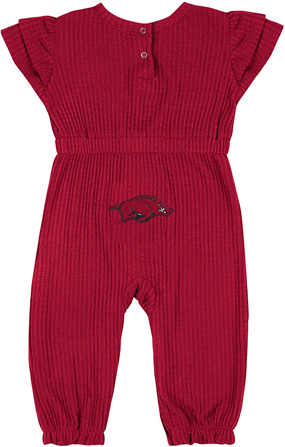 Colosseum Athletics Infants' Arkansas Beautopia Waffle Short Sleeve Romper - view number 2