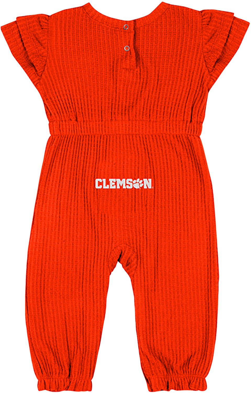 Colosseum Athletics Infants' Clemson Beautopia Waffle Short Sleeve Romper - view number 2