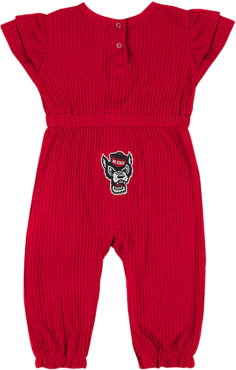 Colosseum Athletics Infants' NC State Beautopia Waffle Short Sleeve Romper - view number 2