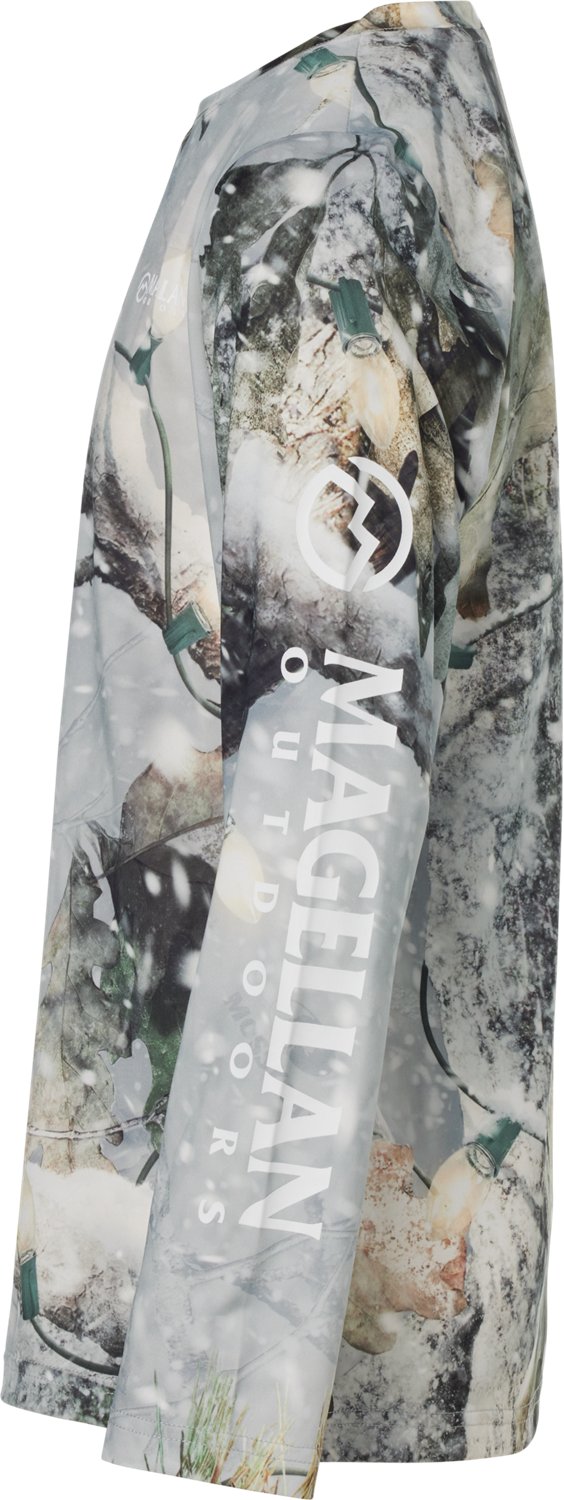 Magellan Outdoors Boys' Holiday Mossy Oak Break-Up Country Snowdrift 2.0 Long Sleeve Crew T-shirt - view number 5