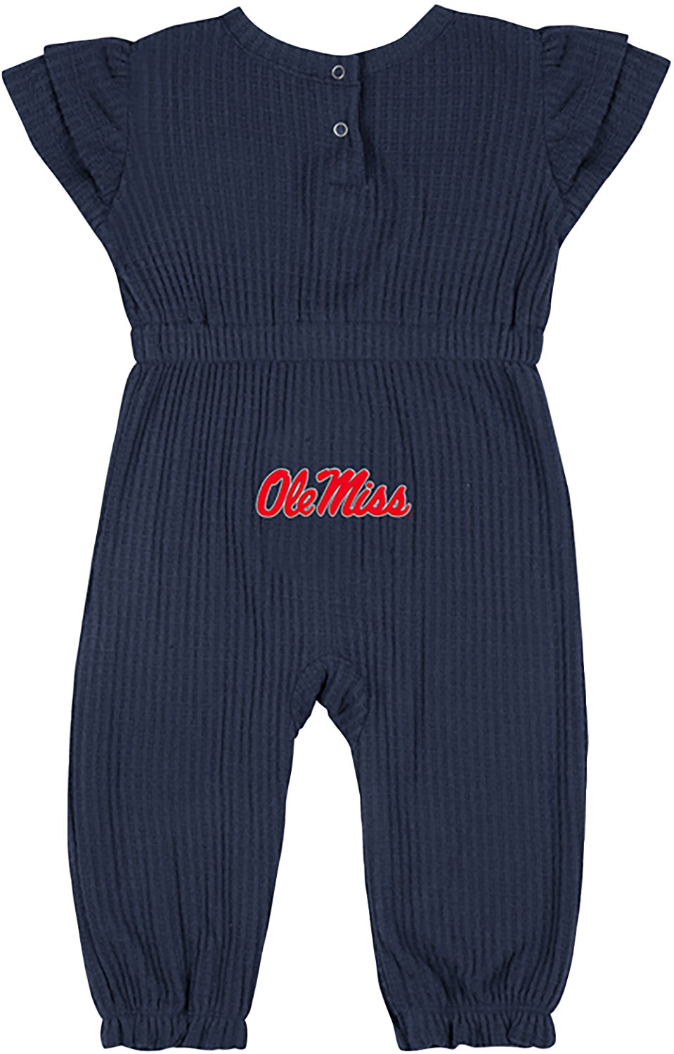 Colosseum Athletics Infants' Ole Miss Beautopia Waffle Short Sleeve Romper - view number 2