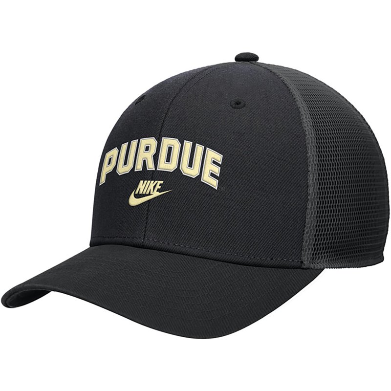 Nike Men's Purdue School Swoosh Rise Trucker Cap